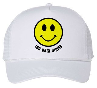 Tau Beta Sigma Smiley Face Trucker Hat