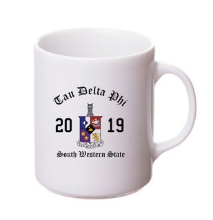 Tau Delta Phi Crest & Year Ceramic Mug