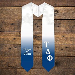 Tau Delta Phi Extra Fancy Classic Greek Graduation Stole