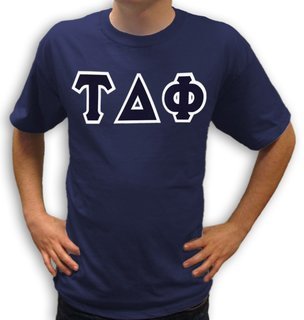 Tau Delta Phi Lettered T-Shirt