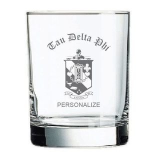 Tau Delta Phi Old Style Glass