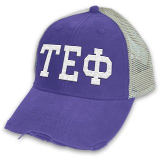 Tau Epsilon Phi Distressed Trucker Hat