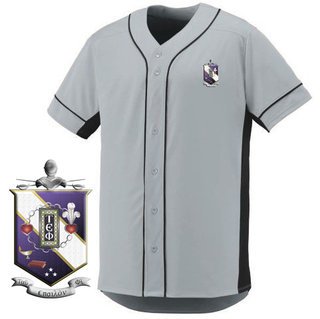DISCOUNT-Tau Epsilon Phi Fraternity Crest - Shield Slugger Baseball Jersey