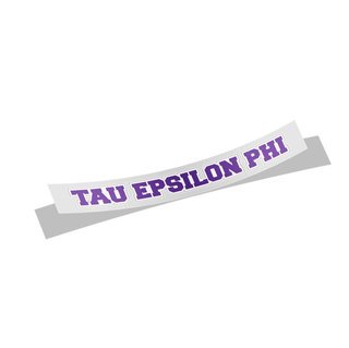 Tau Epsilon Phi Long Window Sticker