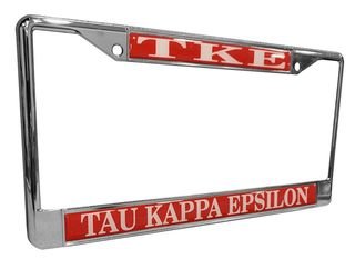 Tau Kappa Epsilon Metal License Plate Frame