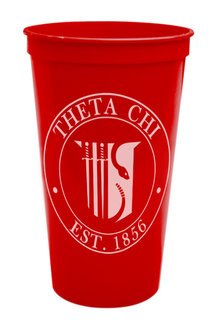 Theta Chi Big Plastic Stadium Cup