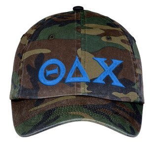 Theta Delta Chi Lettered Camouflage Hat