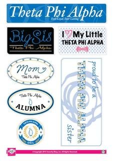 Theta Phi Alpha Family Sticker Sheet