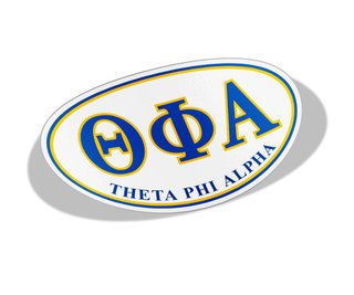 Theta Phi Alpha Greek Letter Oval Decal