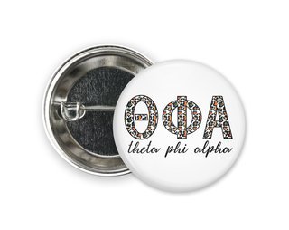 Theta Phi Alpha Leopard Button