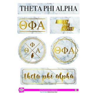 Theta Phi Alpha Marble Sticker Sheet