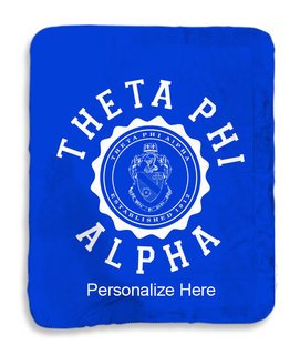 Theta Phi Alpha Seal Sherpa Lap Blanket