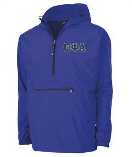 Theta Phi Alpha Tackle Twill Lettered Pack N Go Pullover
