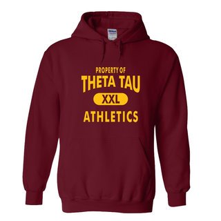 Theta Tau Property Of Athletics Hoodie