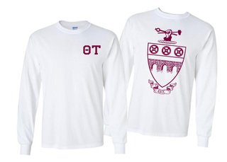 Theta Tau World Famous Crest - Shield Long Sleeve T-Shirt- $24.95!