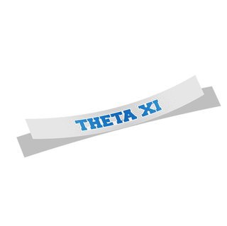 Theta Xi Long Window Sticker
