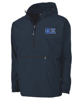 Theta Xi Tackle Twill Lettered Pack N Go Pullover
