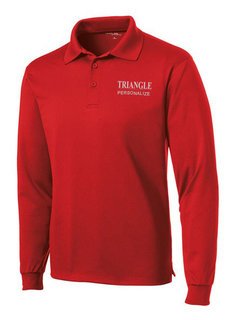 Triangle- $35 World Famous Long Sleeve Dry Fit Polo