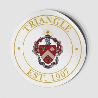 Triangle Circle Crest - Shield Decal
