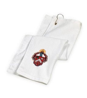 DISCOUNT-Triangle Fraternity Crest - Shield Golf Towel