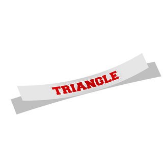 Triangle Long Window Sticker