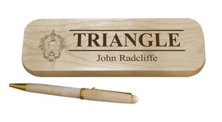 Triangle Maple Wood Pen Set