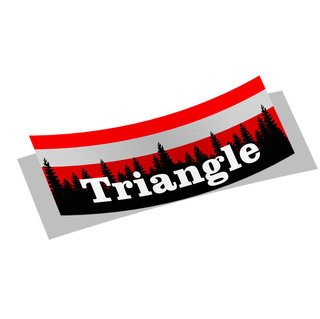 Triangle Mountain Decal Sticker