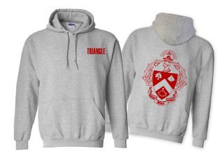 Triangle World Famous Crest - Shield Printed Hooded Sweatshirt