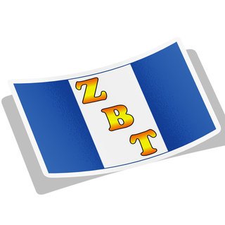 Zeta Beta Tau Flag Decal Sticker