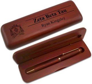 Zeta Beta Tau Wooden Pen Set