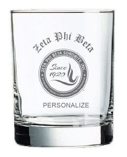 Zeta Phi Beta Old Style Glass