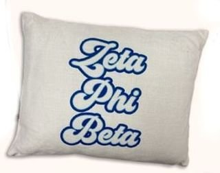 Zeta Phi Beta Retro Throw Pillow
