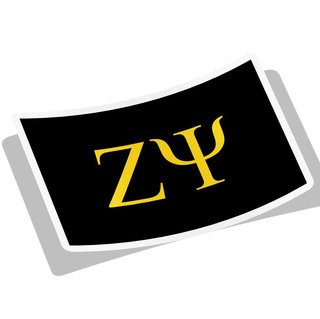 Zeta Psi Flag Decal Sticker