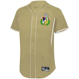 Zeta Psi Game 7 Full-Button Baseball Jersey