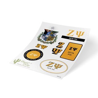 Zeta Psi Traditional Sticker Sheet