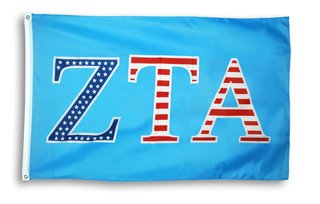 Zeta Tau Alpha 3 X 5 USA Flag