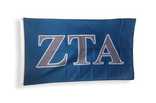 Zeta Tau Alpha Big Greek Letter Flag