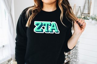 Zeta Tau Alpha City Greek Sweatshirt
