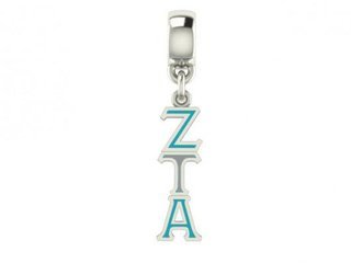 Zeta Tau Alpha Color Filled Stainless Lavaliere Necklace - ON SALE!