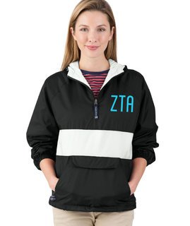 Zeta Tau Alpha Fabulous Font Pullover Anorak