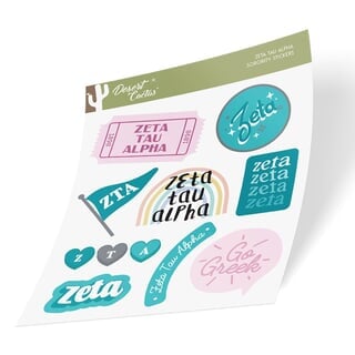 Zeta Tau Alpha Stickers Decals Greek Gear