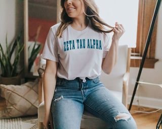 Zeta Tau Alpha Letterman T-Shirts