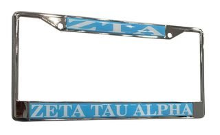 Zeta Tau Alpha ZTA License Plate Frame