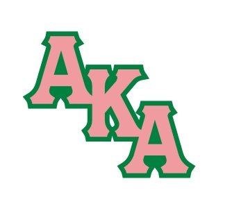 Alpha Kappa Alpha Acrylic Pin - Diagonal Letter Design