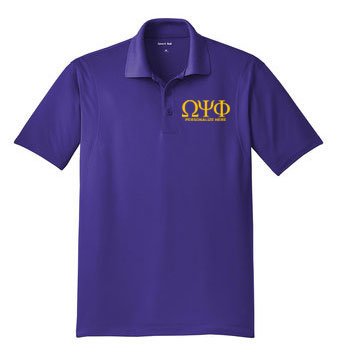 omega psi phi polo shirt