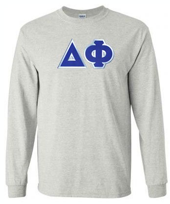 DISCOUNT Delta Phi Lettered Long Sleeve Tee