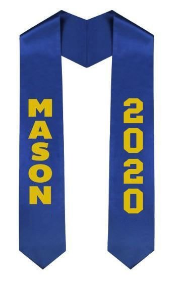 Masonic Greek Lettered Graduation Sash Stole With Year - Best Value ...