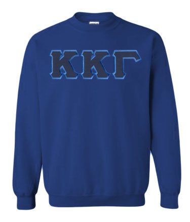 DISCOUNT Kappa Kappa Gamma Lettered Crewneck SALE $25.00. - Greek Gear®