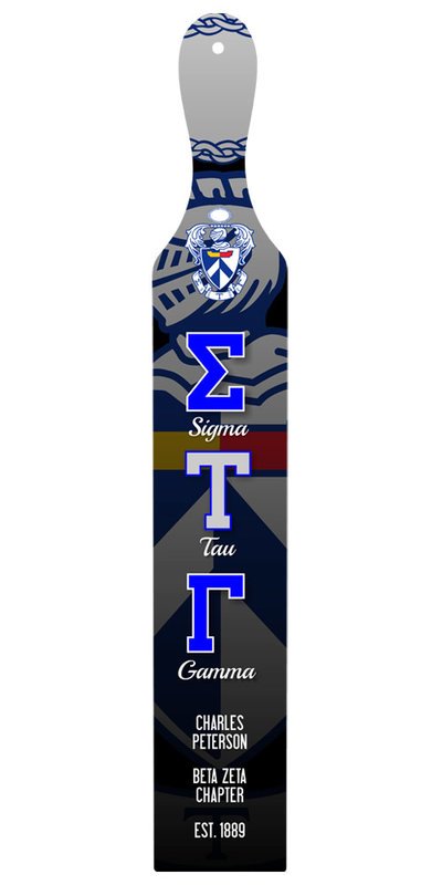 Sigma Tau Gamma Custom Full Color Paddle SALE $49.95. - Greek Gear®