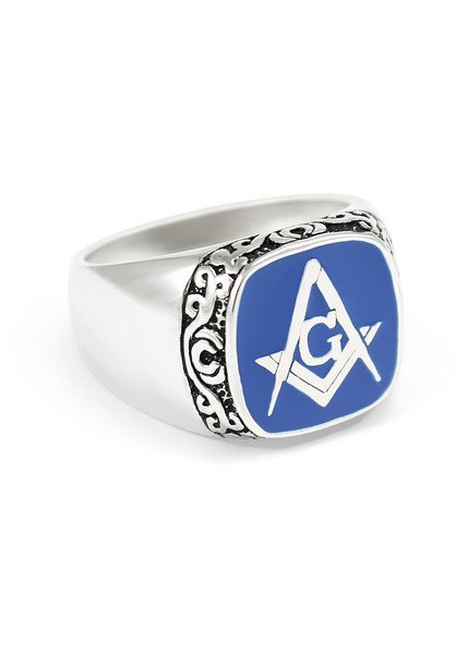 Mason / Freemason Raised Crest - Shield Ring SALE $89.95. - Greek Gear®